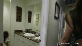 Big cock guy fucks gfs best friend