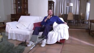 The young maid gets fucked by an unscrupulous gardener.