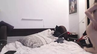 Naked Girl young couple fucks on cam