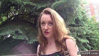 GERMAN SCOUT - SKINNY REDHEAD TEEN EMMA ANAL SEX AT CASTING