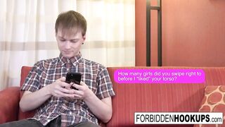 Babe takes her step-brothers fat cock