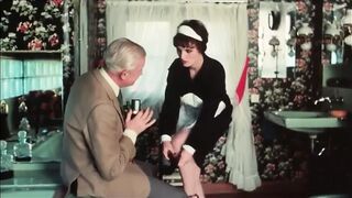 Grandad wanks over the maid befire she sucks him dry
