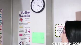 Pretty Babe Fucking at Class