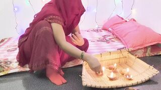 Dipawali special day fucking with boyfriend bhabhi Indian village beautiful really hot Sex