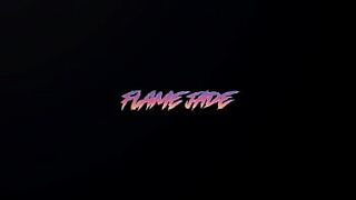 Flame Jade public sex on a balcony
