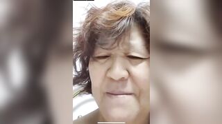Chinese saggy tits granny