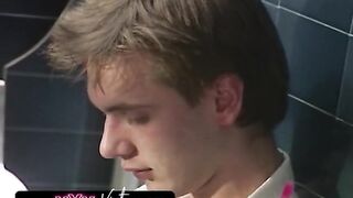 Busty blonde has sex with unknown guys