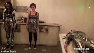 Ballbusting: android women (Nyssa Nevers, Emily Addison and Harrietta Buch) built only for sex castrated Dr. Andrestein (Andrea Dipre')! (preview)