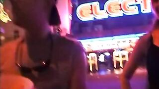Picking up two public flashing teens