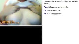 shows me her big tits on webcam