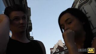 HUNT4K. Chick agrees for sex for money even in front of...