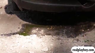 Sexy badass hotties demolition derby and drive tanks