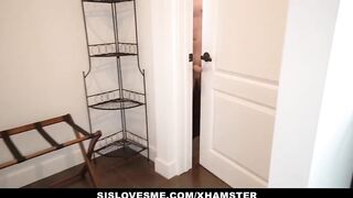 SisLovesMe - Stepbro Wins Game And Gets His Cock Sucked