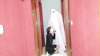 Spooky Ghost Fucks Adorable Teen