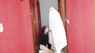 Spooky Ghost Fucks Adorable Teen