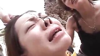 Dominated By A Group Of Lesbian Asian Whore Teens