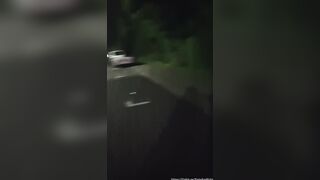 Very risky drinking Pee in the middle of the street