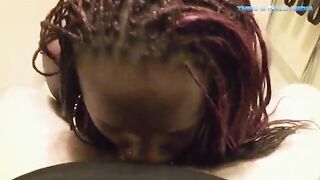 Big Booty Black Chick Sucks A Hard Cock