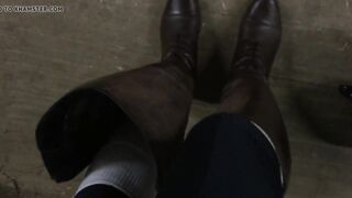 Rubbing myself in the stable