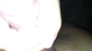 Wife with perfect big tits at the motel room