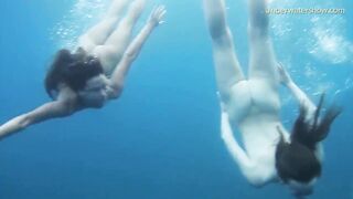 Girls on Tenerife underwater lesbians