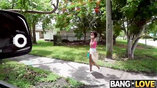 Hot Ebony Alina Ali Hops on the Bus