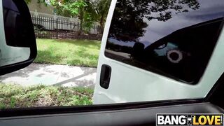 Hot Ebony Alina Ali Hops on the Bus