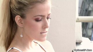 His blonde girlfriend cheats with older man