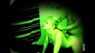 SPYCAM - Night vision - Sex and orgasms, fucking a barely legal teen