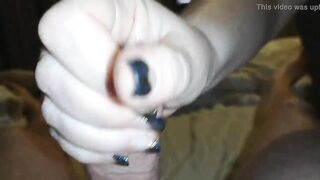 Great handjob with cumshot