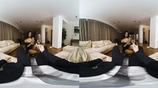Passionate Sex with Big Tits Brunette in VR
