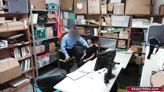 Lucky officer fucks a sexy latina thief
