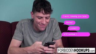 Brunette gets fucked by her stepbrother
