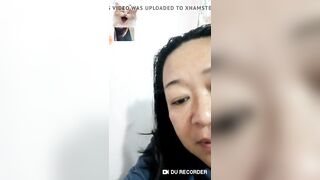MOBILE FUN 18 - Thai mature watch handjob, show tits in CAM