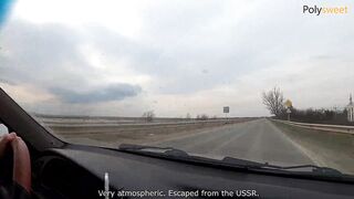 Everyone saw what she was doing. Blowjob while driving!
