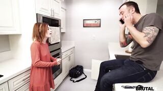 Redhead gets brute-fuck lesson