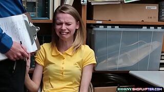 Lovely teen shoplifter Catarina gets banged