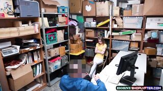 Lovely teen shoplifter Catarina gets banged