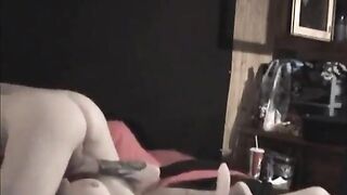 Rimming and pegging tattood couple