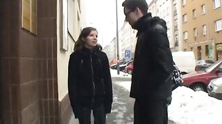 Adorable sweetheart gets nailed
