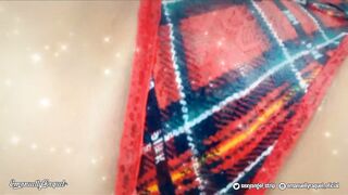 Naughty hot latina teasing in the shower anal buttplug