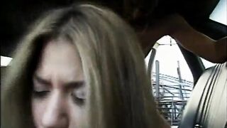 That bitch of my step daughter gets fucked by a black in a car!