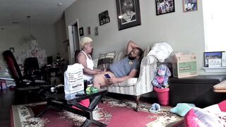 Caught her in the act