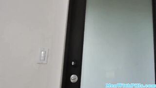 Thick black teen cockriding older man cowgirl