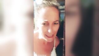 Hot MILF cools off