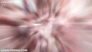 DP introduction 4on1, Milena Devi DP/FACIAL/ATM/ATOM. Russian cutie gets finally her first small gan