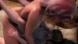 Son being a cumdump for his futa step step mom