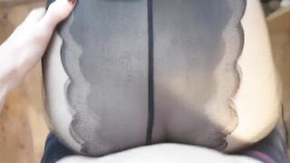 Hard Fuck in Torn Pantyhose from A Neighbor