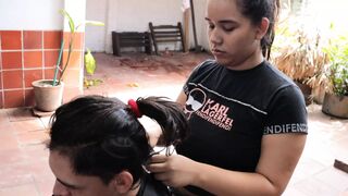 I let myself get a haircut in exchange for a good fuck from my stepsister - full story-.