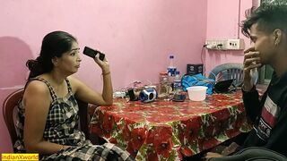 Desi beautiful madam fucking with her teen student at home! Indian teen sex